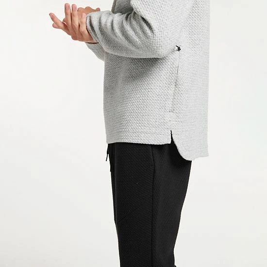 Men's FLX Commuter Fleece Crew Khaki Safari - Image 4