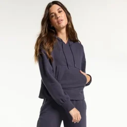 Women's FLX Embrace French Terry Popover Hoodie Bisque Tan