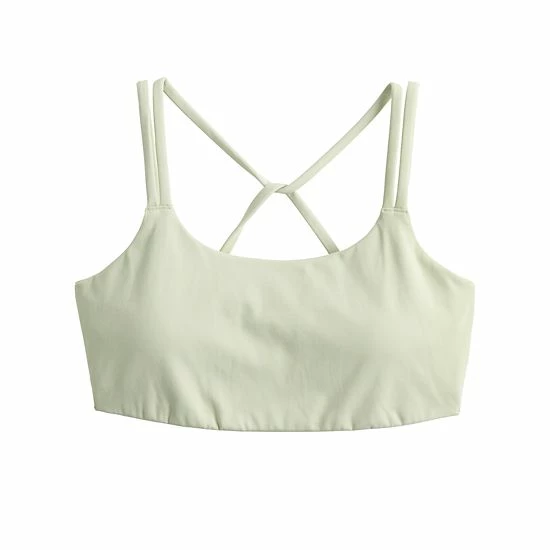 Women's FLX Affirmation Low-Impact Strappy Sports Bra Modern White - Image 2