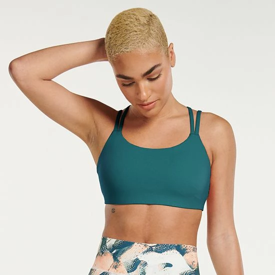 Women's FLX Affirmation Low-Impact Strappy Sports Bra Modern White - Image 7