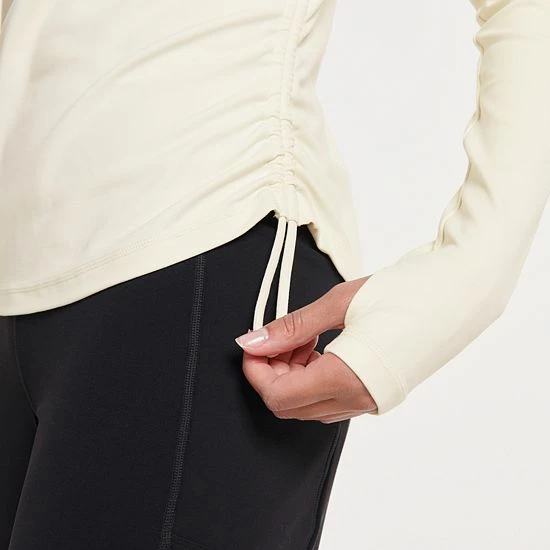 Women's FLX Affirmation Hooded Mockneck Top Plum Pie - Image 4