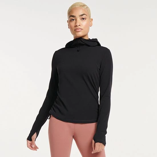 Women's FLX Affirmation Hooded Mockneck Top Plum Pie - Image 6