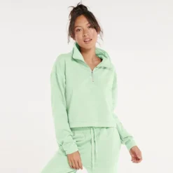 ​Women's FLX ​Embrace ​Quarter-Zip​ ​ Sweatshirt Midnight Flood