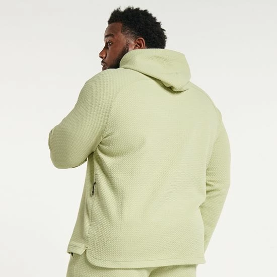 Big & Tall FLX Commuter Fleece Pullover Hoodie Mineral Black - Image 2