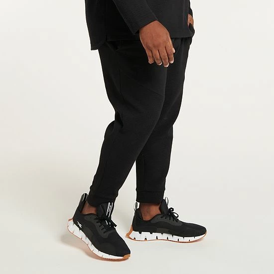 Big & Tall FLX Commuter Fleece Joggers Mineral Black - Image 4