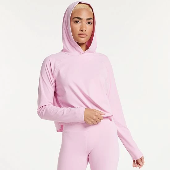 Women's FLX Side Slit Lightweight Hoodie Plum Pie - Image 6