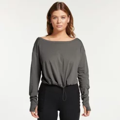 Women's FLX Cinched Bungee-Hem Top Petalwood