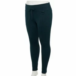 Plus Size FLX Ascent High-Waisted Trail Leggings With Pockets Black
