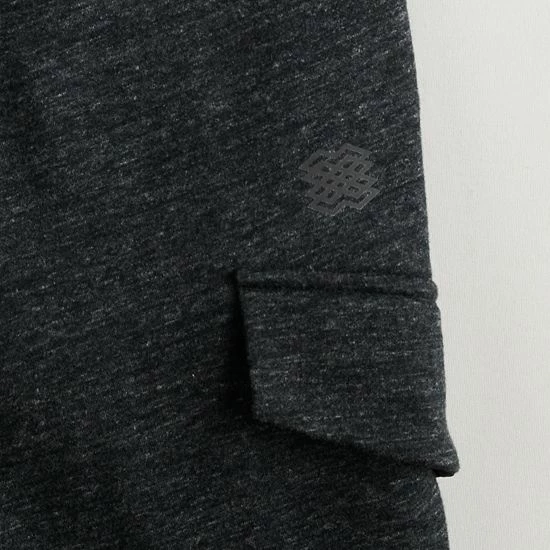 Men's FLX Comfort Fleece Cargo Joggers Black Steam Heather - Image 4