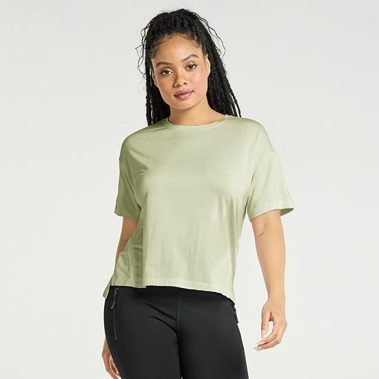 Women's FLX Core Drop-Shoulder Tee Grace Yellow - Image 6