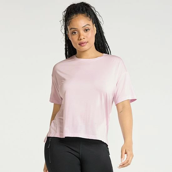 Women's FLX Core Drop-Shoulder Tee Grace Yellow - Image 7