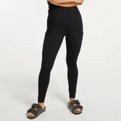 Women's FLX High-Waisted Pocket Moto Leggings Midnight Flood