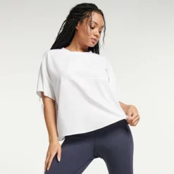 Women's FLX Drop-Shoulder Woven Tee Modern White