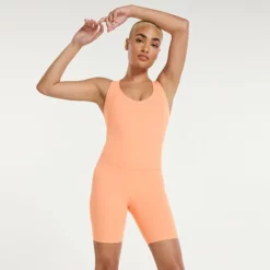 Women's FLX Affirmation Cross-Back Sleeveless Bodysuit Southern Peach