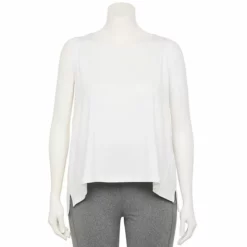 Plus Size FLX Core High-Low Tank Southern Peach