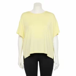 Plus Size FLX Core Drop-Shoulder Tee Grace Yellow