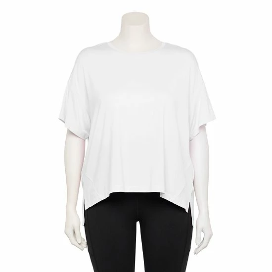 Plus Size FLX Core Drop-Shoulder Tee Grace Yellow - Image 3