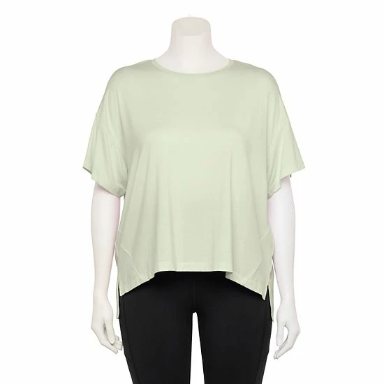 Plus Size FLX Core Drop-Shoulder Tee Grace Yellow - Image 5