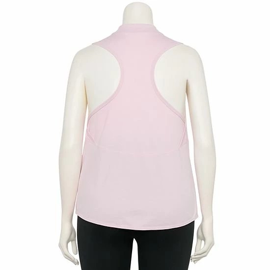 Plus Size FLX Commuter Mockneck Ribbed Tank Sand Trap - Image 2