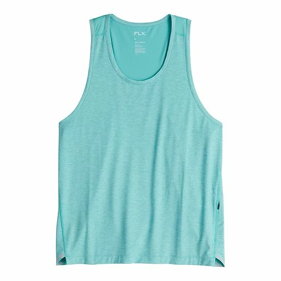 Men's FLX Running Tank Solomon Sea - Image 3