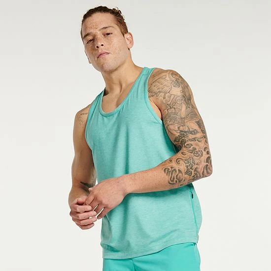 Men's FLX Running Tank Solomon Sea - Image 7