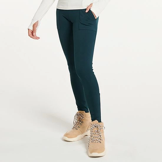 Women's FLX Ascent High-Waisted Trail Leggings With Pockets Midnight Flood - Image 4