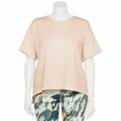 Plus Size FLX Core Drop-Shoulder Tee Leisure Beige