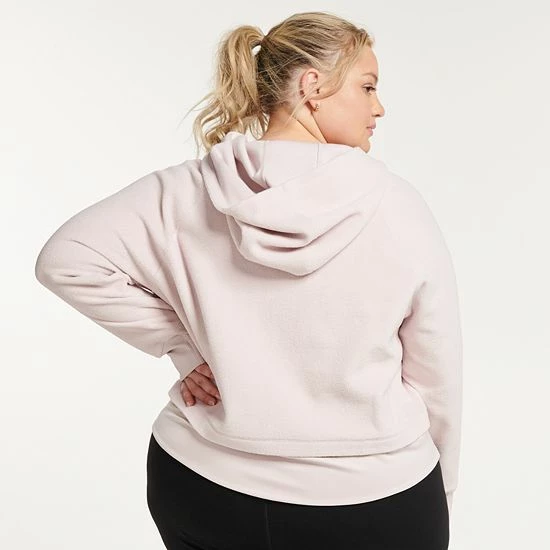 Plus Size FLX Ascent Half-Zip Fleece Hoodie - Image 2