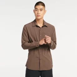 Men's FLX Dynamic Stretch Button-Down Shirt Napia Plum