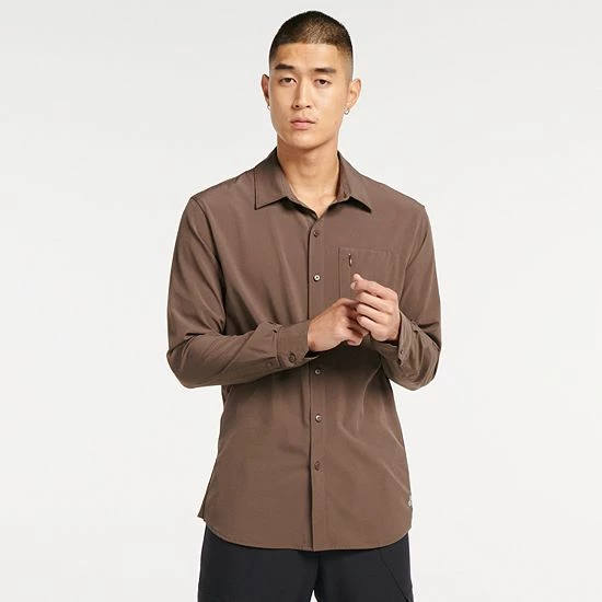 Men's FLX Dynamic Stretch Button-Down Shirt Napia Plum