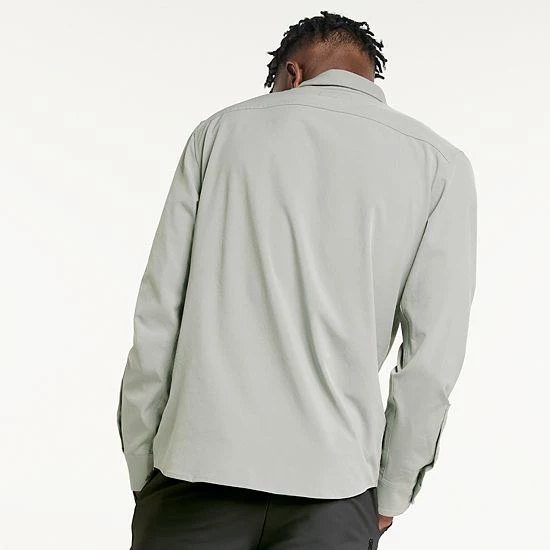 Men's FLX Dynamic Stretch Button-Down Shirt Napia Plum - Image 2