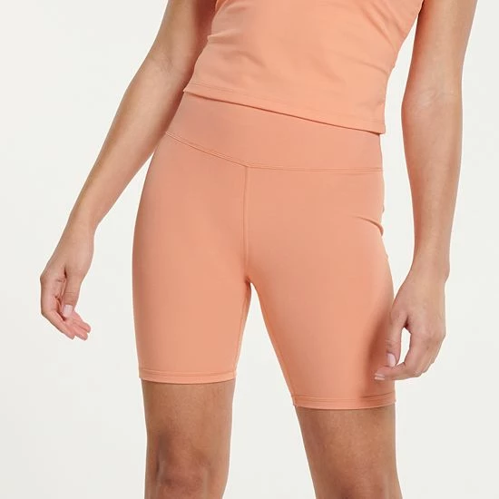 Women's FLX Affirmation 7-in. High-Waisted Bike Shorts Mint Crackle - Image 6