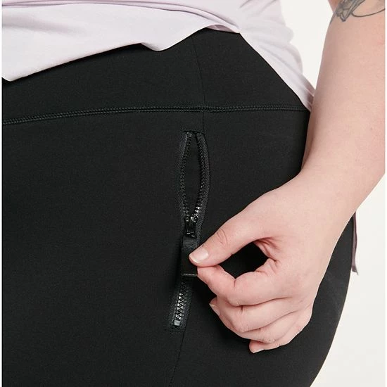 Plus Size FLX Elevate High-Waisted Ponte Pants River District - Image 3