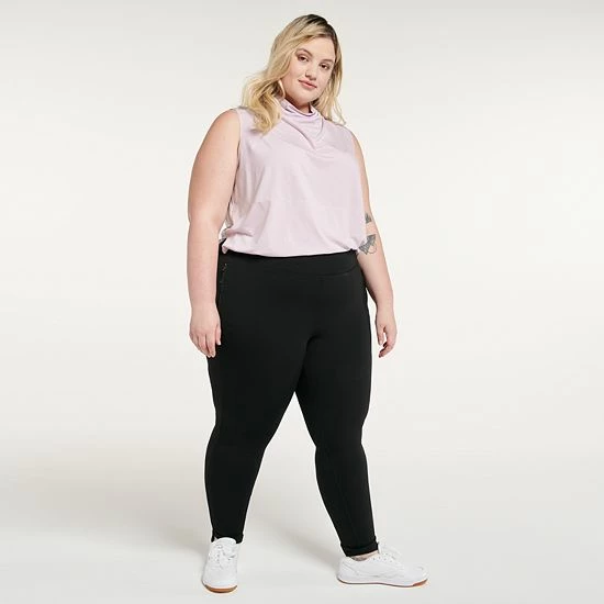 Plus Size FLX Elevate High-Waisted Ponte Pants River District - Image 4