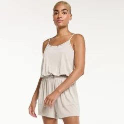 Women's FLX Strappy Romper Mineral Black