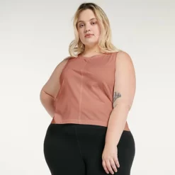 Plus Size FLX Harmony Seamed Tank Petalwood