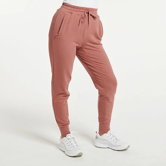 Women's FLX Embrace High-Waisted Banded-Bottom Sweatpants Plum Pie - Image 10