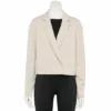 Women's FLX Double-Breasted Crop Blazer Sand Trap
