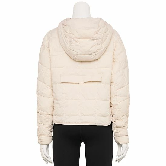 Women's FLX Quilted Packable Pullover Jacket Bisque Tan - Image 2