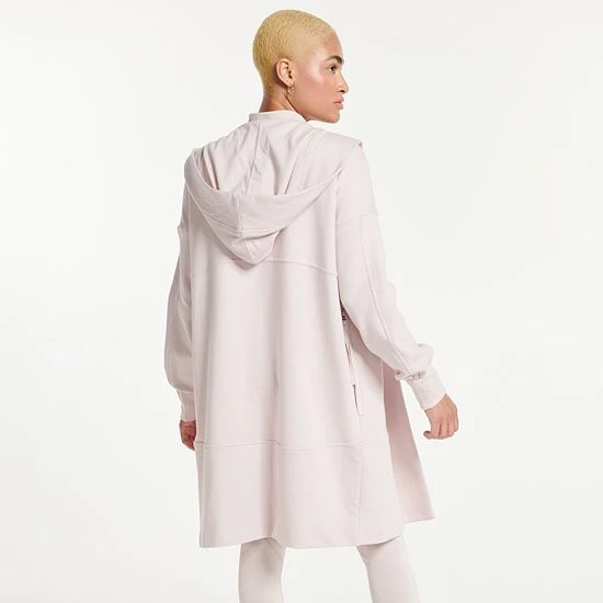 Women's FLX Open-Front Seamed Sweatshirt Cardigan Armour Gray - Image 2