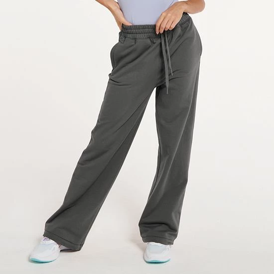 Women's FLX Embrace High-Waisted Wide-Leg Sweatpants Plum Pie - Image 5