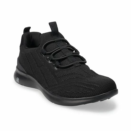 FLX Awaken Bungee-Lace Men's Slip-On Shoes Black White - Image 9