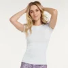Women's FLX Balance Ribbed Crewneck Tee Blush Berry