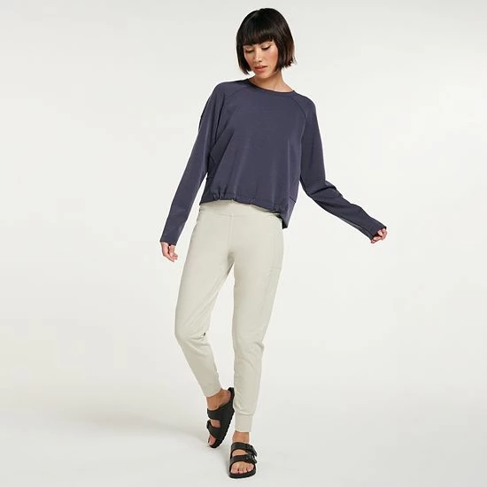 Women's FLX Affirmation High-Waisted Jogger Pants With Side Pockets Sand Trap - Image 3