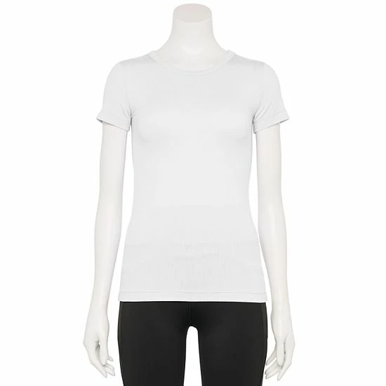 Women's FLX Balance Ribbed Crewneck Tee Blush Berry - Image 18