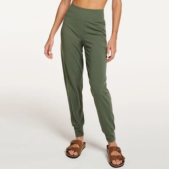 Women's FLX Affirmation High-Waisted Jogger Pants With Side Pockets Sand Trap - Image 4