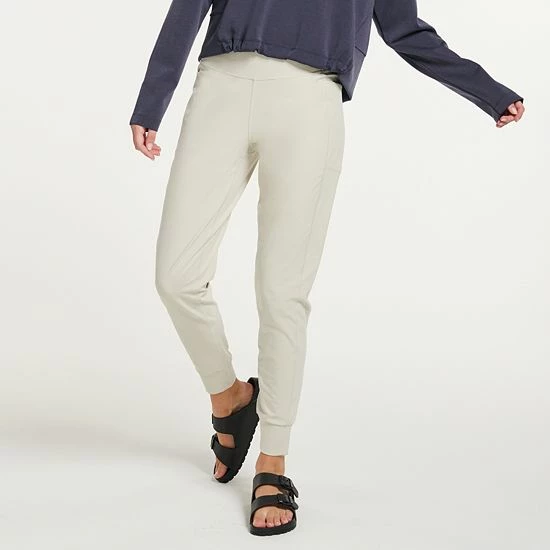 Women's FLX Affirmation High-Waisted Jogger Pants With Side Pockets Sand Trap - Image 7