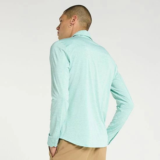 Men's FLX Dynamic Comfort Button-Down Shirt Navy Water - Image 2