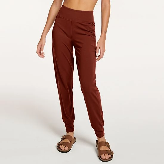 Women's FLX Affirmation High-Waisted Jogger Pants With Side Pockets Sand Trap - Image 9
