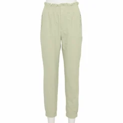 Women's FLX High-Waisted Paperbag-Waist Woven Joggers Mint Crackle